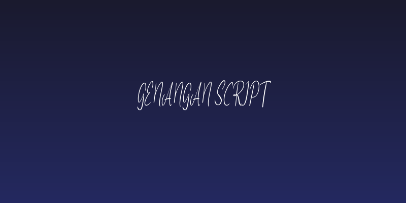 Genangan Script Social Header
