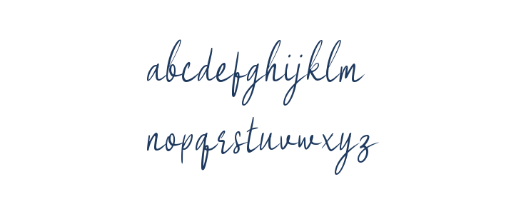 Genangan Script Lowercase