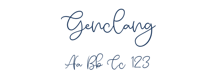 Genclang Font Preview