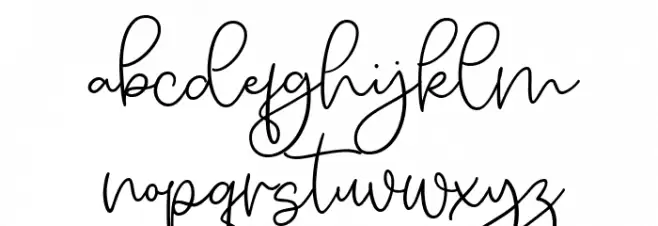 Genclang Schriftart Kleinbuchstaben