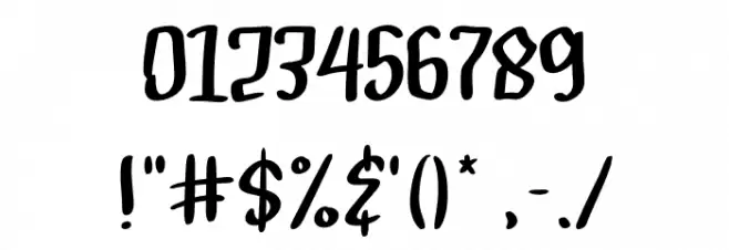 Gendar Rebus Font OTHER CHARS