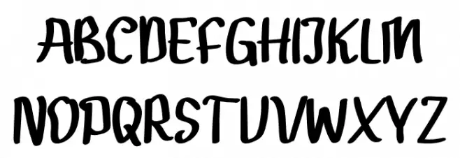 Gendar Rebus Font UPPERCASE