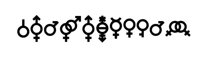 Gender Icons  नि: शुल्क फ़ॉन्ट्स डाउनलोड