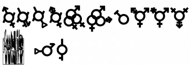 Gender Icons 字体 其它煤焦
