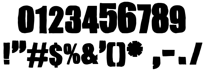 Gender Wars Font OTHER CHARS