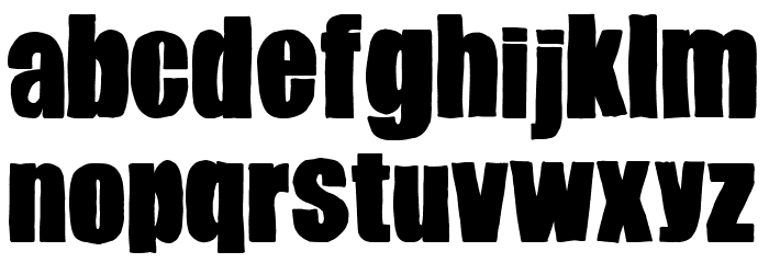 Gender Wars Font LOWERCASE