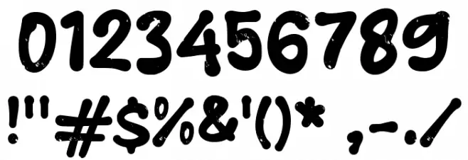 Genderang Font OTHER CHARS