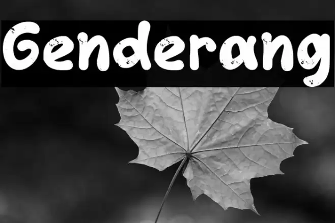 Genderang Font examples