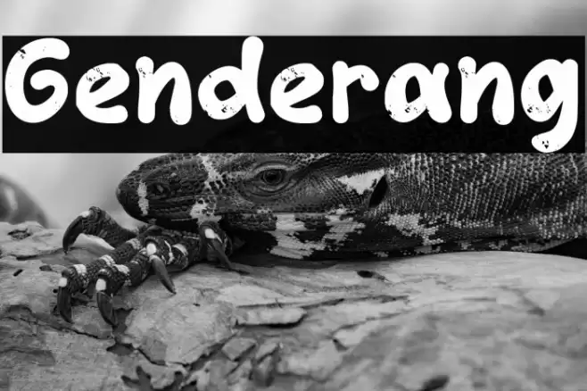 Genderang Font examples