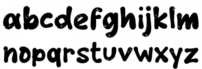 Genderang Font LOWERCASE
