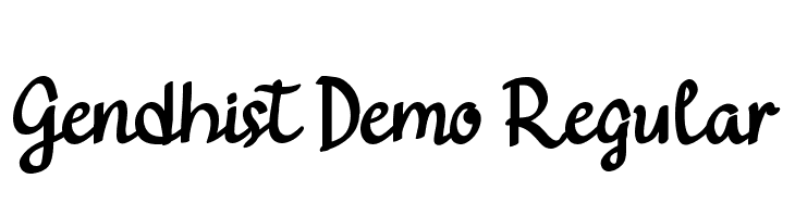Gendhist Demo Regular Шрифта