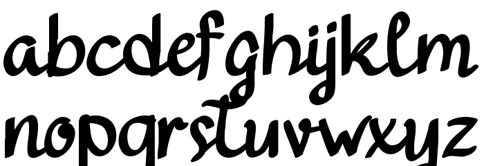 Gendhist Demo Regular Font LOWERCASE