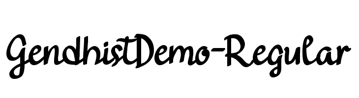 GendhistDemo-Regular  Frei Schriftart Herunterladen