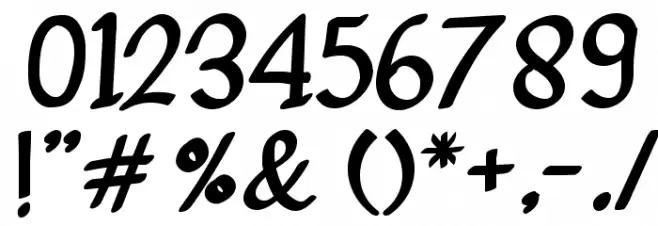 GendhistDemo-Regular Font OTHER CHARS