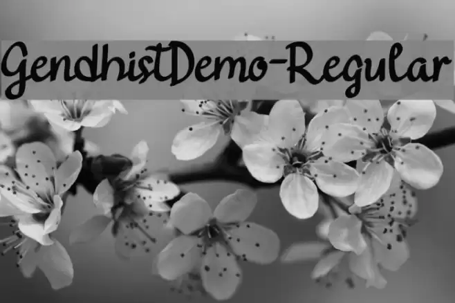 GendhistDemo-Regular Font examples