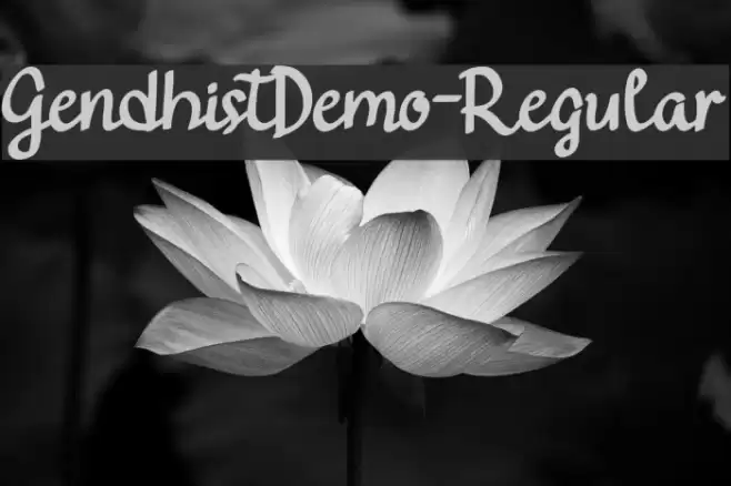 GendhistDemo-Regular Font examples
