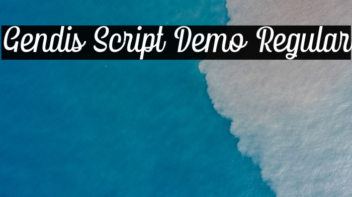 Gendis Script Demo Regular Example 1