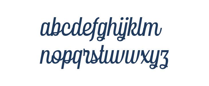 Gendis Script Demo Regular Lowercase