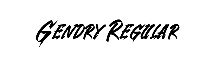 Gendry Regular फ़ॉन्ट