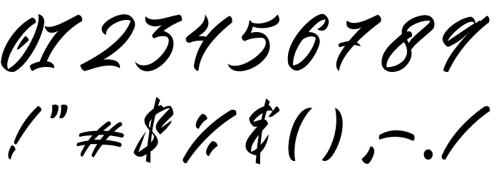 Gendry Regular Font OTHER CHARS
