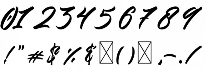 Gendry Regular Font OTHER CHARS