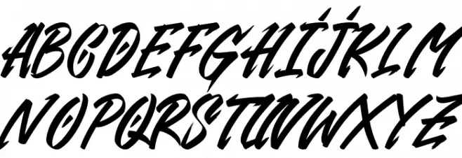 Gendry Regular Schriftart Groß