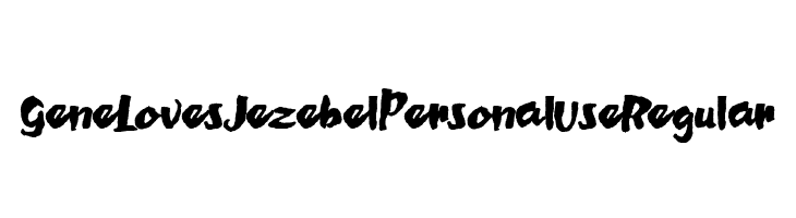Gene Loves Jezebel Personal Use Regular  免费字体下载