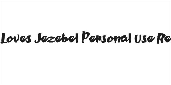 Gene Loves Jezebel Personal Use Regular Logo