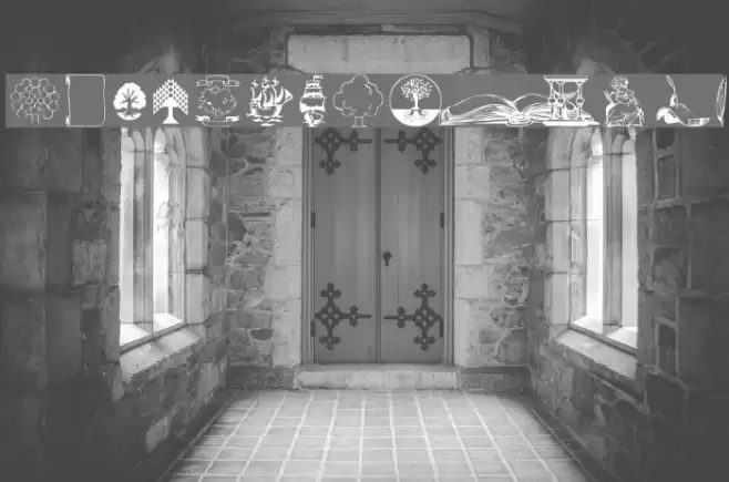 Genealogy 1 Font examples