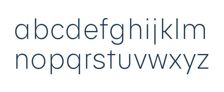 Genera Alt Light Lowercase