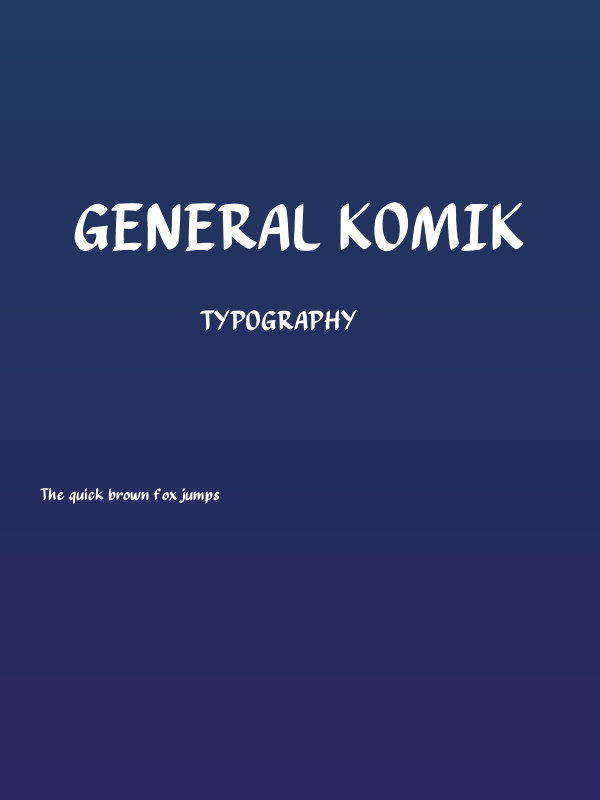 General Komik Poster
