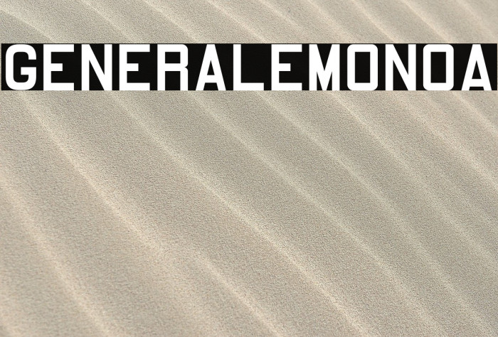 GeneraleMonoA Fonte examples