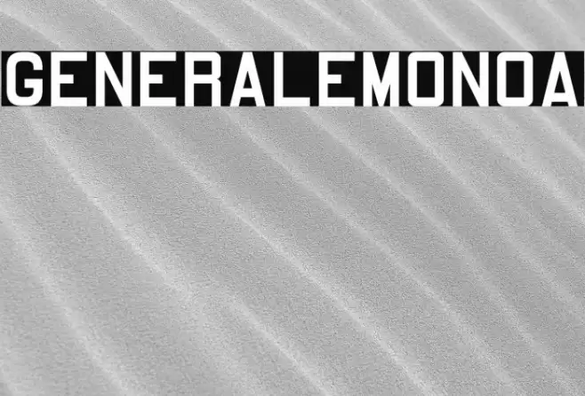 GeneraleMonoA Font examples
