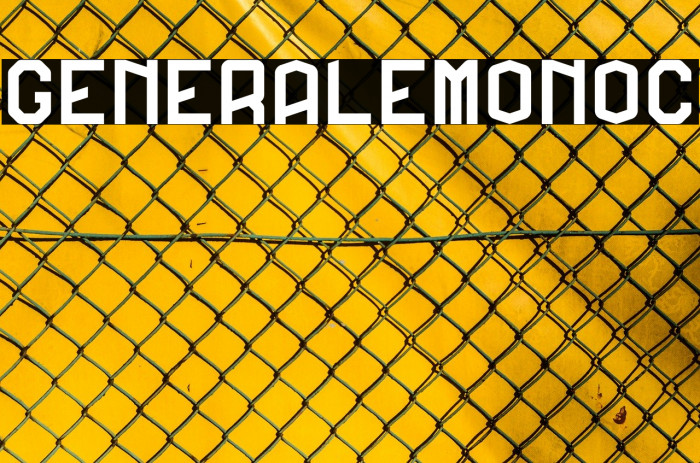 GeneraleMonoC Font examples