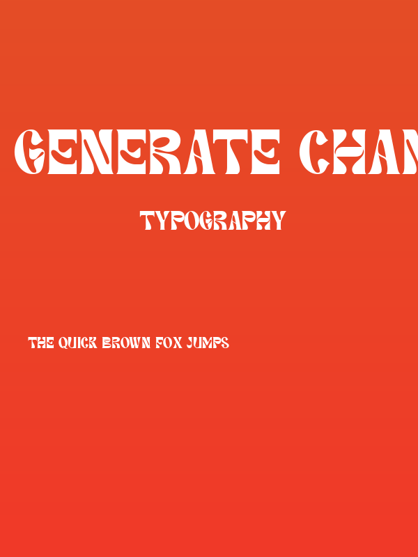 Generate Changes Demo Regular Poster