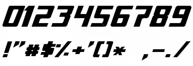 Generation Two Normal Font OTHER CHARS