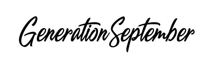 GenerationSeptember  नि: शुल्क फ़ॉन्ट्स डाउनलोड