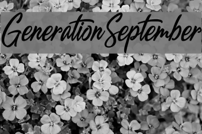 GenerationSeptember फ़ॉन्ट examples