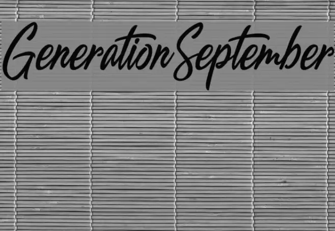 GenerationSeptember फ़ॉन्ट examples
