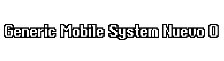 Generic Mobile System Nuevo O  नि: शुल्क फ़ॉन्ट्स डाउनलोड