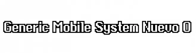 Generic Mobile System Nuevo O  تنزيل الخطوط