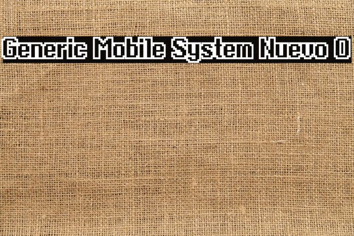 Generic Mobile System Nuevo O Example 1