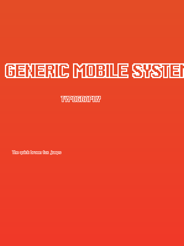 Generic Mobile System Nuevo O Poster