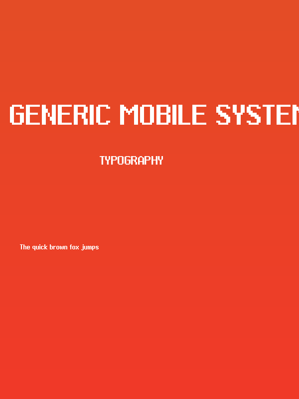 Generic Mobile System Nuevo Poster