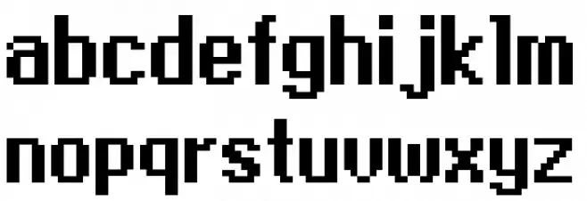 Generic Mobile System Nuevo 字体 小写