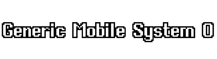 Generic Mobile System O  Frei Schriftart Herunterladen