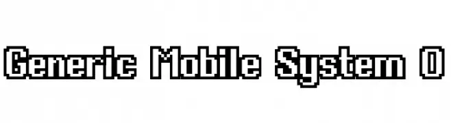 Generic Mobile System O  تنزيل الخطوط