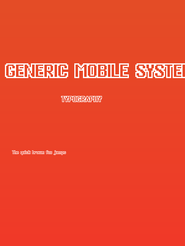 Generic Mobile System O Poster