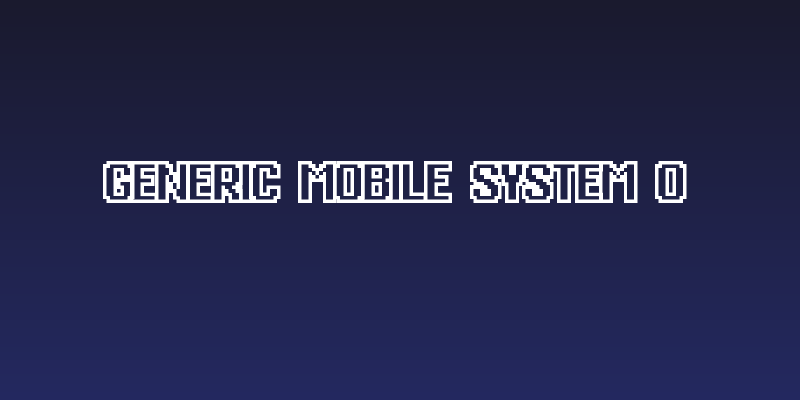 Generic Mobile System O Social Header