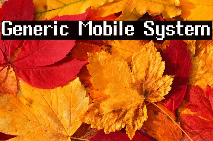 Generic Mobile System Example 1